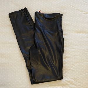 spanx faux leather leggings